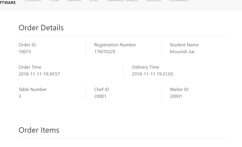 Foodmall management website